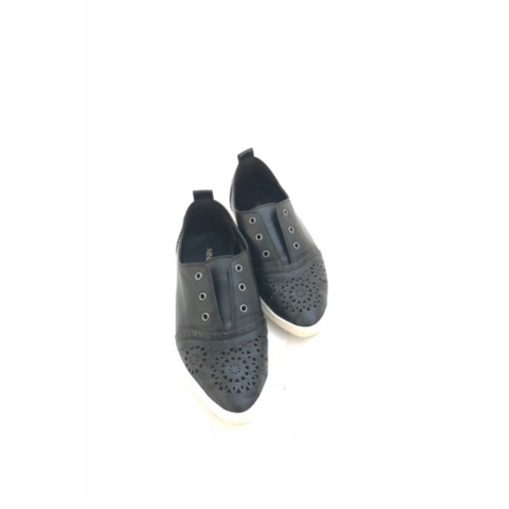 Nine West Perforated Pointed Toe Slip Ons